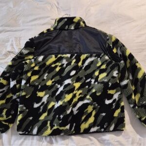 Moose Knuckles JIMBO ZIP-UP SHERPA JACKET IN LEMON DROP